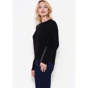 Sweaters - Black Zipper Detail Sweater Sweaters - Black Zipper Detail Sweater